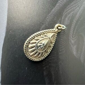 Gold Paisley Teardrop Petal Pendant Charm